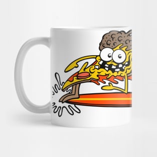 Surfing pizza! Mug